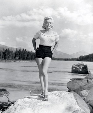 Film - Marilyn Monroe - Jasper National Park, Alberta, Canada.