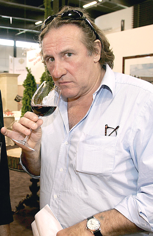 Gerard Depardieu guest at Vinexpo in Bordeaux