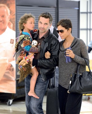 Halle Berry, Nahla Aubry, And Olivier Martinez Arrive At LAX