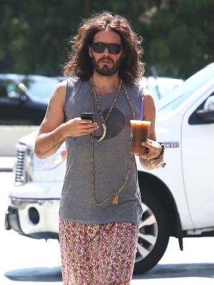 Russell Brand Stops For Coffee