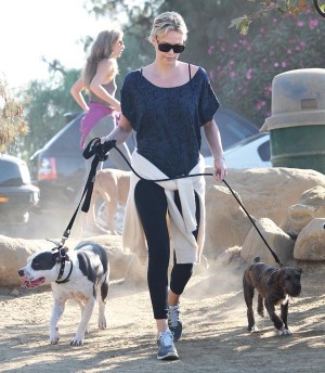 Charlize Theron out on a Hiking Date.