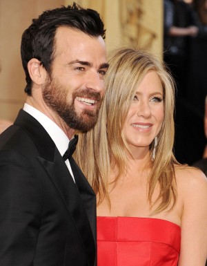 Justin Theroux and Jennifer Aniston (in Valentino Haute Couture) arriving to the 85th Academy Awards at the Hollywood and Highland Center in Hollywood, California, 24.02.2013. Credit: Mayer/face to face - No Rights for USA, Canada and France -