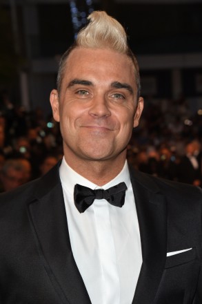 Robbie Williams attending 'The Sea of Trees' screening at the Palais des Festivals in Cannes, France during the 68th Cannes International Film Festival on May 16, 2015. Photo by Aurore Marechal/ABACAPRESS.COM