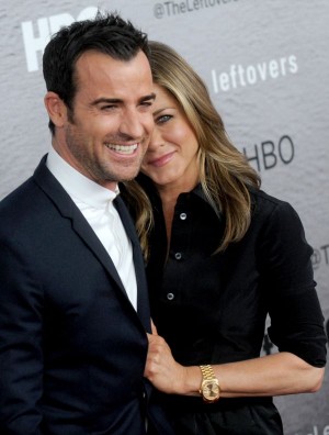 Justin Theroux and Jennifer Aniston attend 'The Leftovers' premiere at NYU Skirball Center in New York on June 23, 2014. Photo by Dennis Van Tine/ABACAUSA.COM