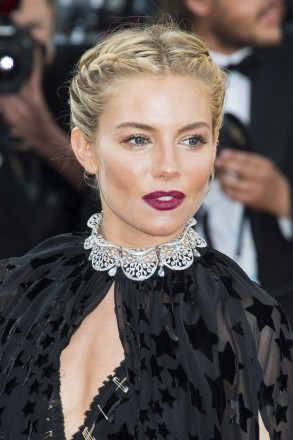 Sienna Miller arriving on the red carpet for the movie 'Carol' presented in competition held at the Palais Des Festivals in Cannes, France on May 17, 2015 as part of the 68th Cannes Film Festival. Photo by Nicolas Genin/ABACAPRESS.COM