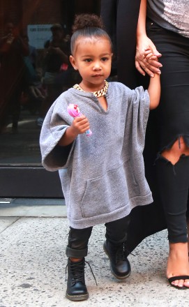 51843518 Pregnant reality star Kim Kardashian and her daughter North West are spotted out and about in New York City, New York on September 7, 2015. FameFlynet, Inc - Beverly Hills, CA, USA - +1 (818) 307-4813