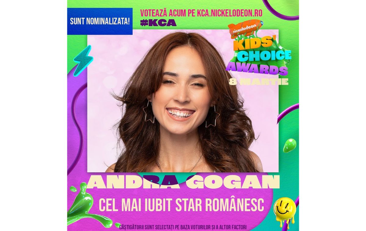 Andra Gogan, Nominalizată La Nickelodeon Kids' Choice Awards. Fanii O ...