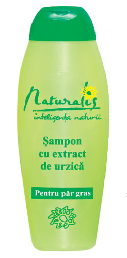 Naturalis, sampon cu extract de urzica pentru par gras