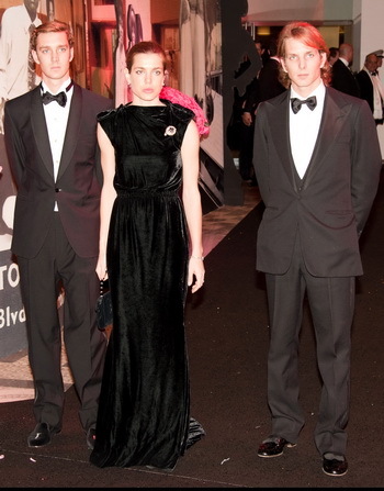 Charlotte, Andrea, Pierre Casiraghi