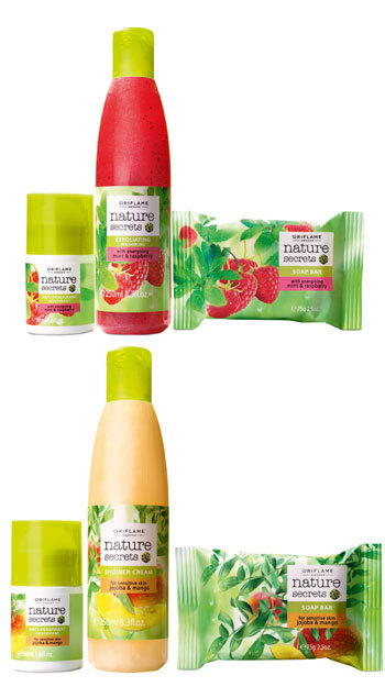 Descopera noile game Nature Secrets cu menta si zmeura sau jojoba si mango