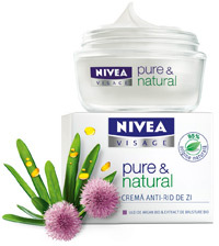 Crema anti-rid de zi NIVEA VISAGE pure & natural