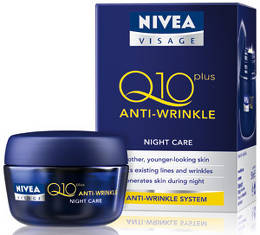 Crema de noapte antirid NIVEA VISAGE Q10 Plus