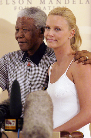 Charlize Theron, Nelson Mandela