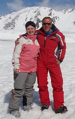 Luana Danet, Mario, instructor de schi Obergurgl